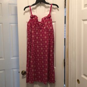 Bright Pink flower sun dress